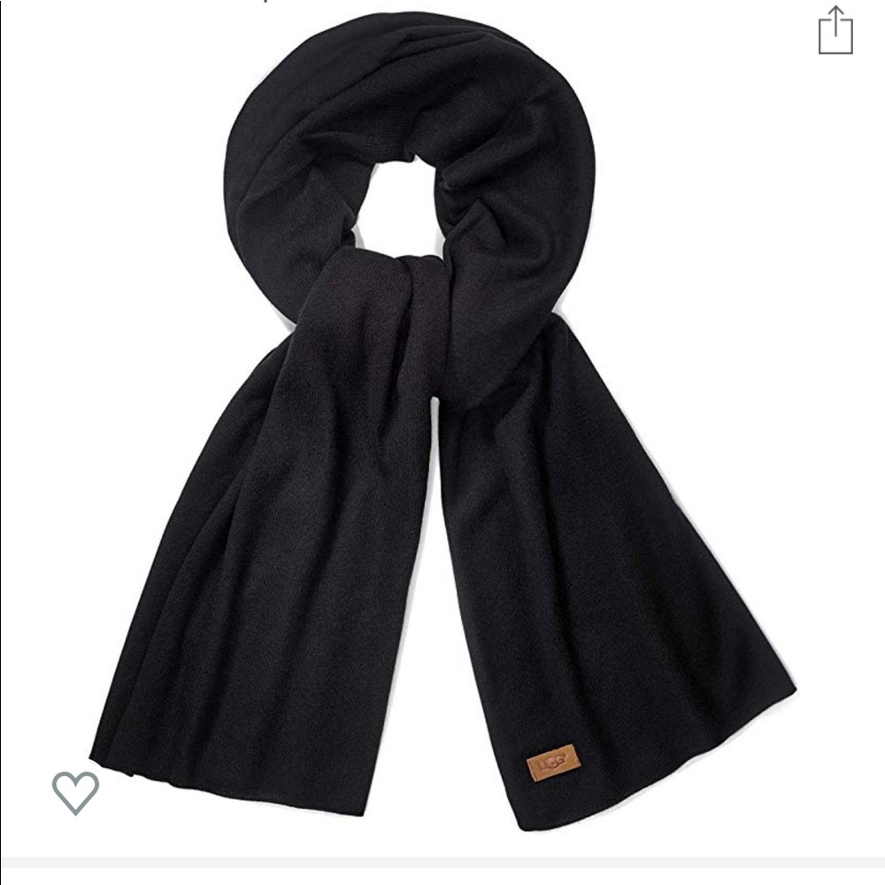 PRICE IS FIRM. UGG LUXE Wrap/Scarf . 74 inch BLACK